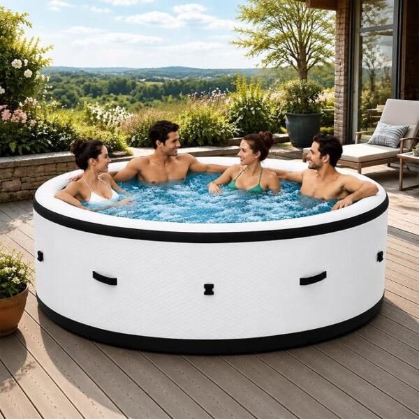 Spa Gonflable 206×71 cm - PVC Anti-Crevaison Robuste Fiable
