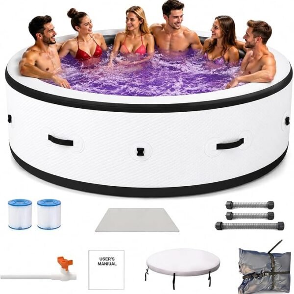 Spa Gonflable 6 Places 206×71 cm - 150 Jets Chauffage 40°C