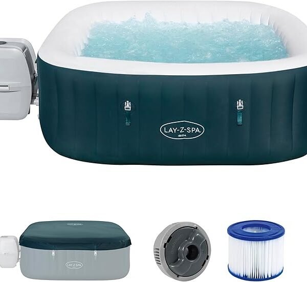 Bestway Ibiza 180×180 cm - Spa Carré AirJet Économe Énergie