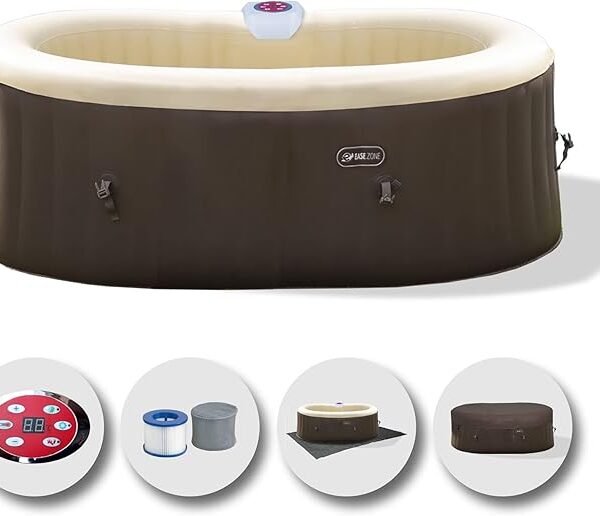 Ease.Zone Spa Ovale 190×120×65 cm - Pompe 30W Compact
