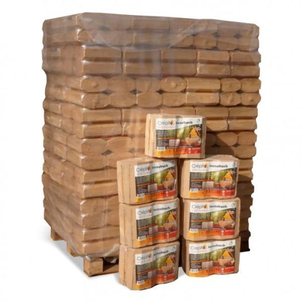 Bûches de bois compressées Tecsabuch Crépito